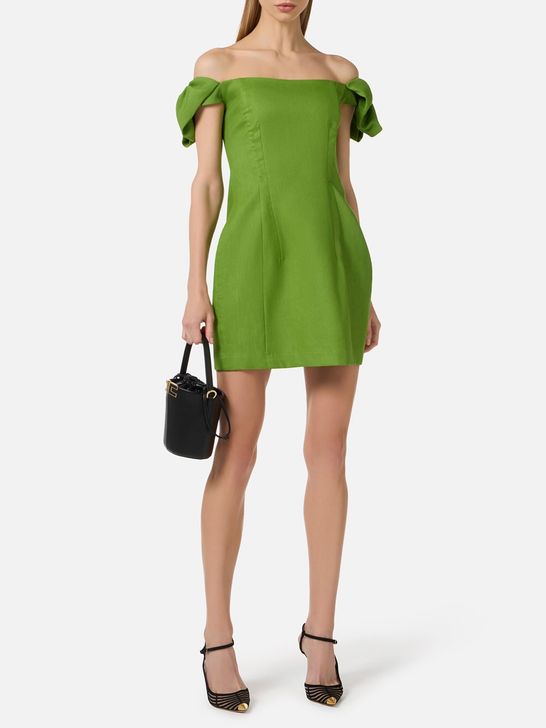 elisabetta franchi green dress Women's Mini - Lorena
