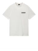 t-shirt napapijri s-vignoni da uomo - bianco