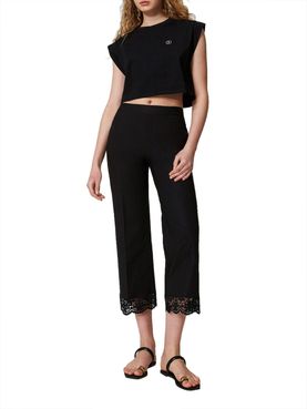 Twin Set Caprihose Schwarz - Damen