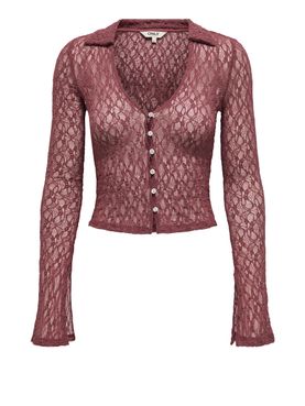Women's Only Pusle Lace Sweater - Brown