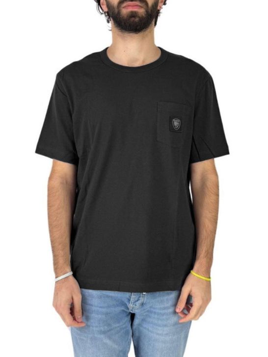t-shirt-blauer-crowell-da-uomo-nero