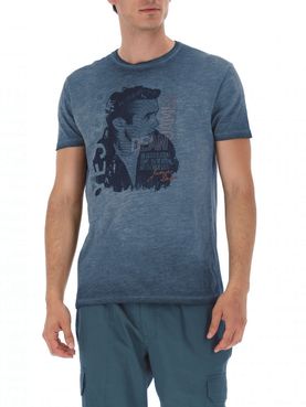 T-shirt Yes Zee da Uomo - Blu
