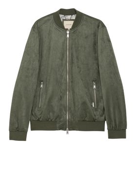 Giubbino di Pelle Gianni Lupo da Uomo - Verde