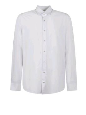 Camicia Classica Michael Kors Performance Slim da Uomo - Bianco