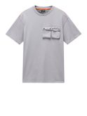t-shirt napapijri s-rivalto da uomo - grigio
