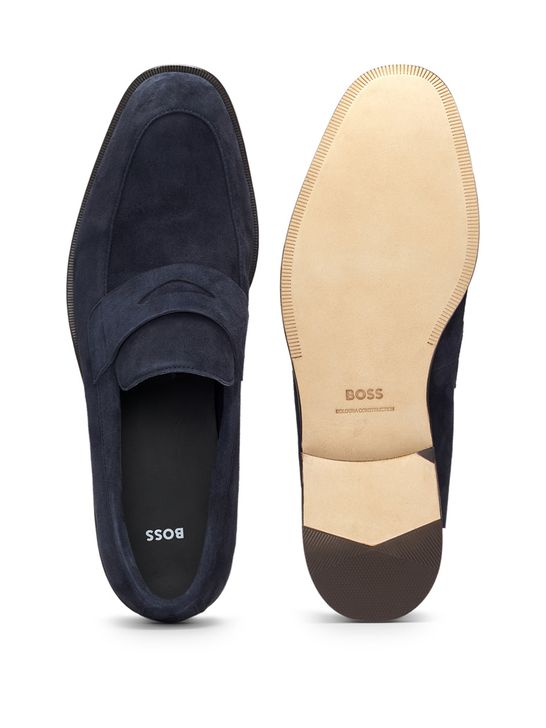 hugo boss brown suede shoes