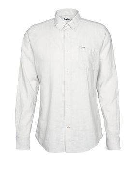 Camicia Casual Barbour Nelson da Uomo - Bianco