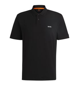 Polo Hugo Boss Interlock da Uomo - Nero