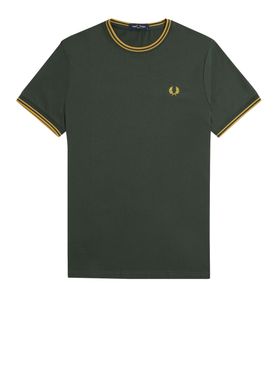 T-shirt Fred Perry Twin Tipped da Uomo - Verde