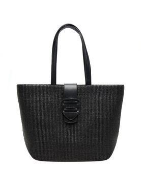 Borsa Shopper Ala01 Blauer da Donna - Nero