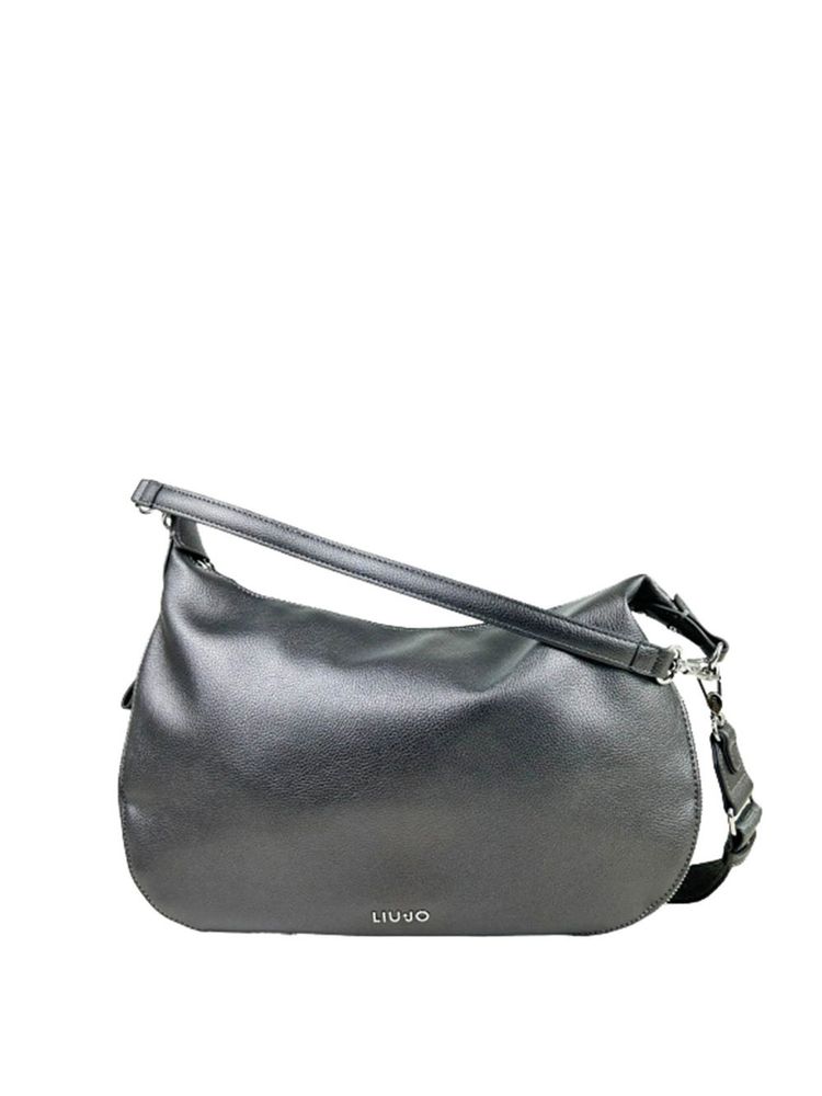 Borsa A Tracolla LIU JO Milano In Pelle Grigia - Con Tracolla Regolabile Borchiata, Elegante E Pratica