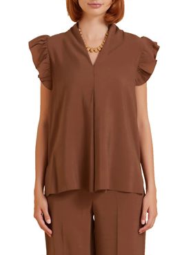 Take Two Blouse Brown - Women's