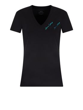 T-shirt Armani Exchange da Donna - Nero