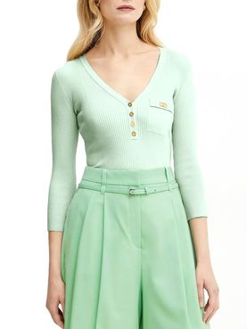 Elisabetta Franchi Pullover Grün - Damen