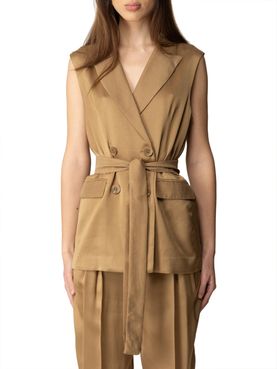 Gilet Twin Set da Donna - Marrone