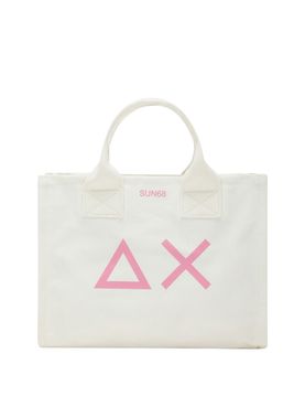 Borsa Mare Sun68 Canvas da Donna - Bianco