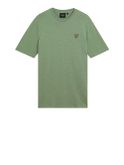 t-shirt lyle & scott slub da uomo - verde