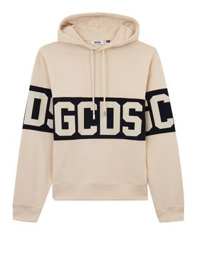 Felpa Cappuccio Gcds da Uomo - Beige