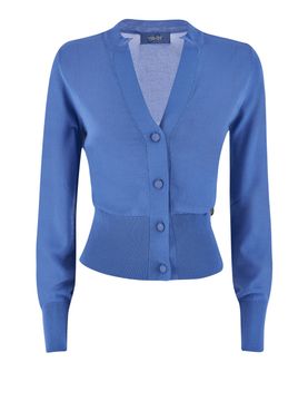 Yes Zee Damen Strickjacke - Hellblau