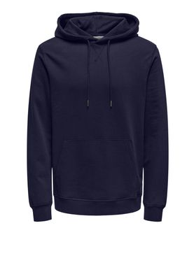 Felpa Cappuccio Only e Sons da Uomo - Blu