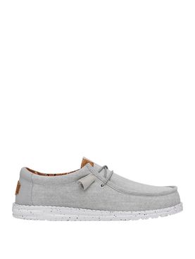 Slip On Hey Dude Wally Washed Canvas da Uomo - Grigio