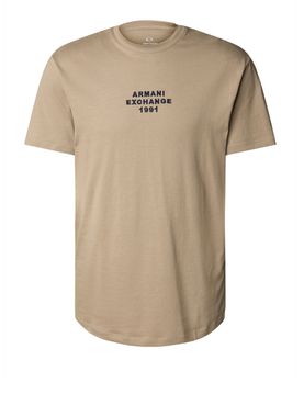 T-shirt Armani Exchange da Uomo - Beige