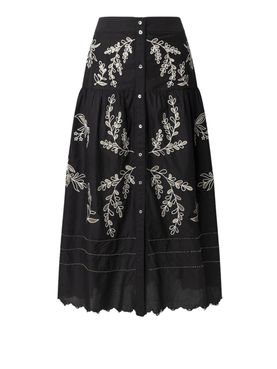Pepe Jeans Women's Epsom Longuette Rock - Schwarz