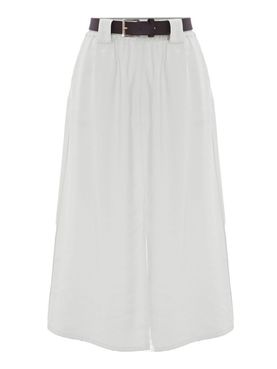 Gonna Longuette Kocca Leander da Donna - Bianco