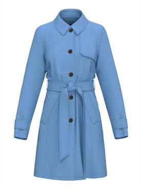 Trench Emme Marella Madeleine da Donna - Celeste