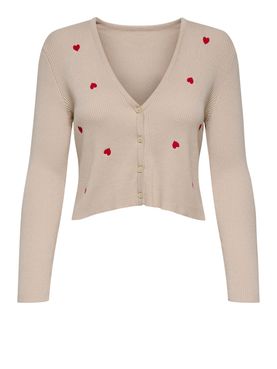 Only Strickjacke Ivory - Damen
