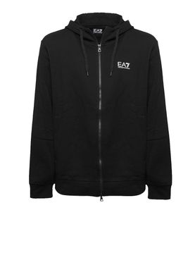 Felpa Zip Ea7 da Uomo - Nero