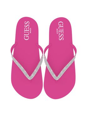 Infradito Guess Rhinestone da Donna - Fuxia