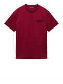 t-shirt napapijri s-vignoni da uomo - rosso