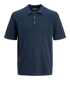 Polo Jack e Jones Emil Knit Relaxed da Uomo - Blu