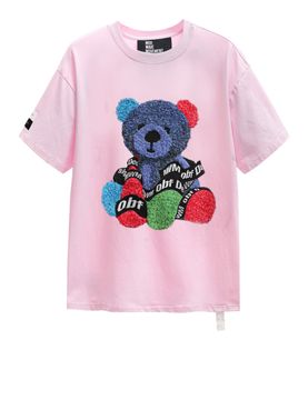 Mod wave movement T-shirt Pink - Unisex