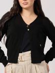 cardigan-yes-zee-da-donna-nero-24d1b1
