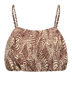 Only Lou Emb Baloon Damen-Oberteil - Beige