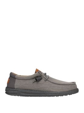 Slip On Hey Dude Wally Washed Canvas da Uomo - Grigio