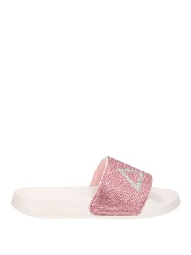 Ciabatte Sun68 Logo Strass da Donna - Rosa