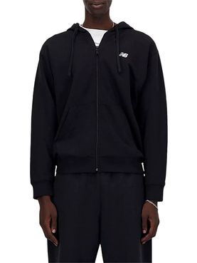 Felpa Zip New Balance da Uomo - Nero