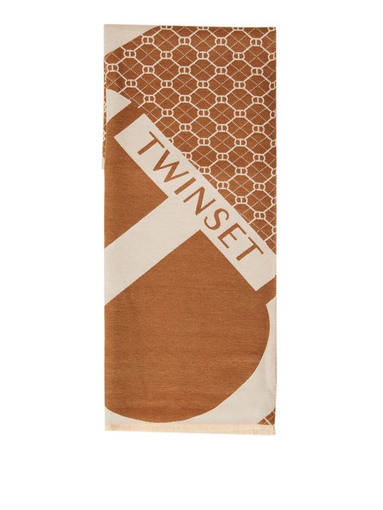 Twin Set Women's Stole Brown Zedstore
