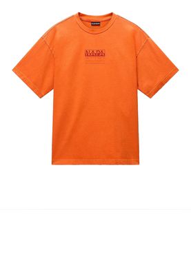 T-shirt Napapijri S-Cortona da Uomo - Arancione