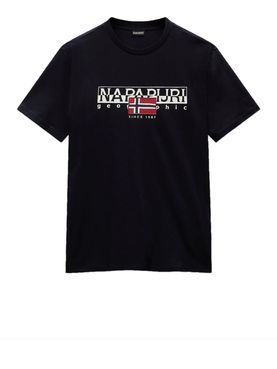 T-shirt Napapijri S-Aylmer da Uomo - Nero