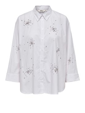 Camicia Casual Only New Grac Emini da Donna - Bianco