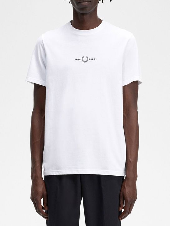 t-shirt-fred-perry-embroidered-da-uomo-nero-c2c234