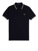 polo fred perry twin tipped da uomo - blu