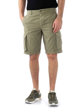 Bermuda Casual 40Weft Cargo da Uomo - Verde