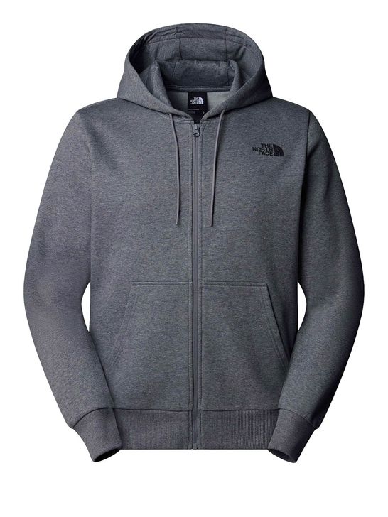 Felpa Zip The North Face Simple Dome da Uomo Grigio Zedstore