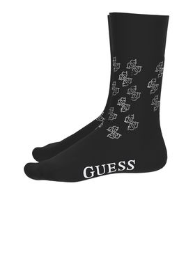 Calzini Guess 4G Shiny Cotton da Donna - Nero