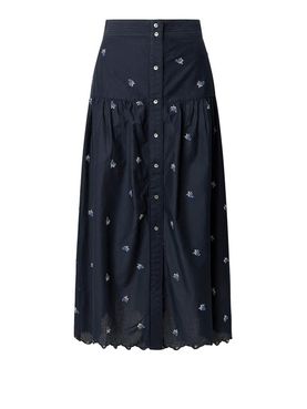 Pepe Jeans Even Frauen Longuette Rock - Blau